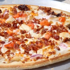 Chicken Ranchero Pizza.